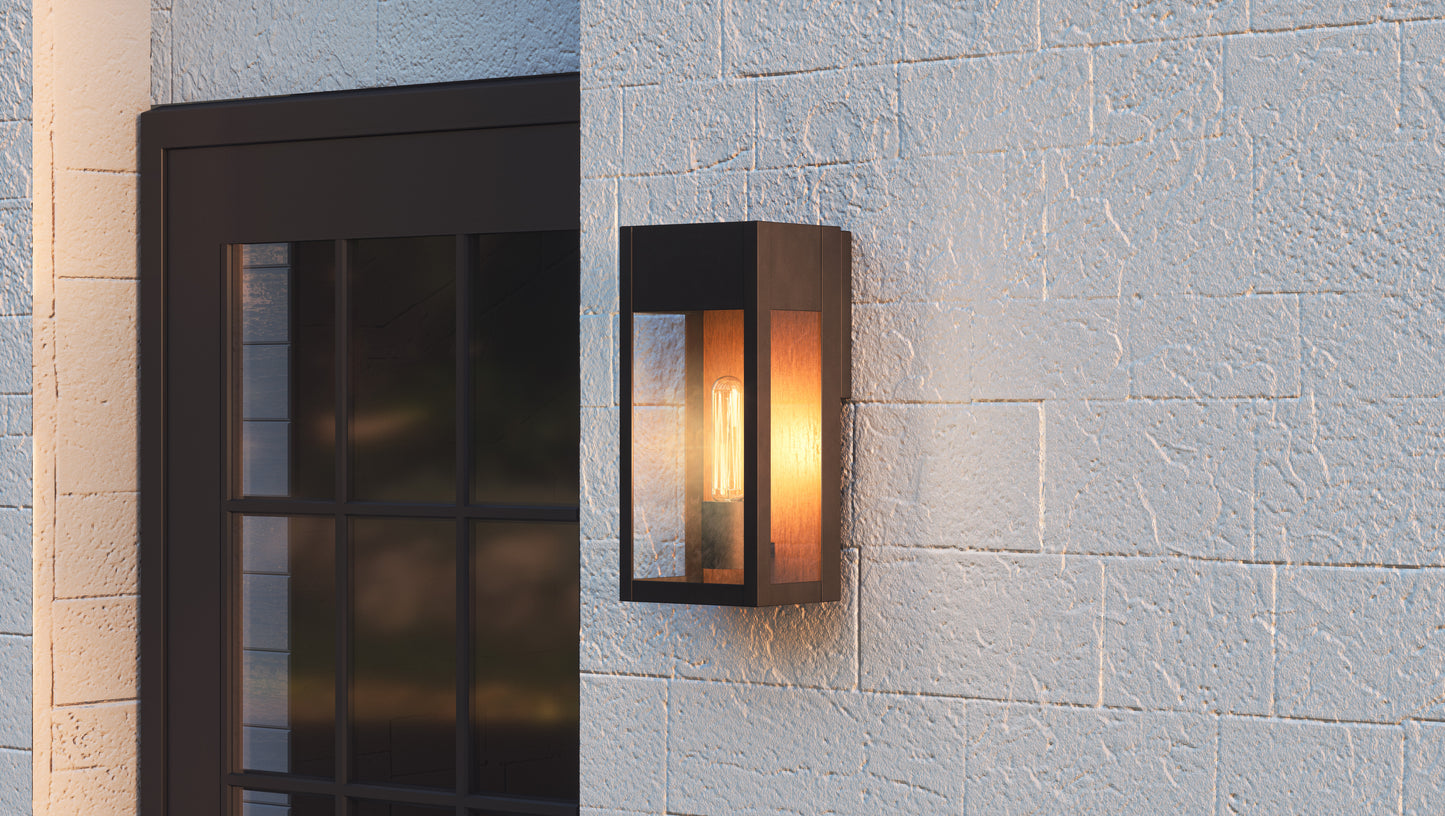 Quoizel Maren 1 Light Outdoor Wall Mount, Matte Black