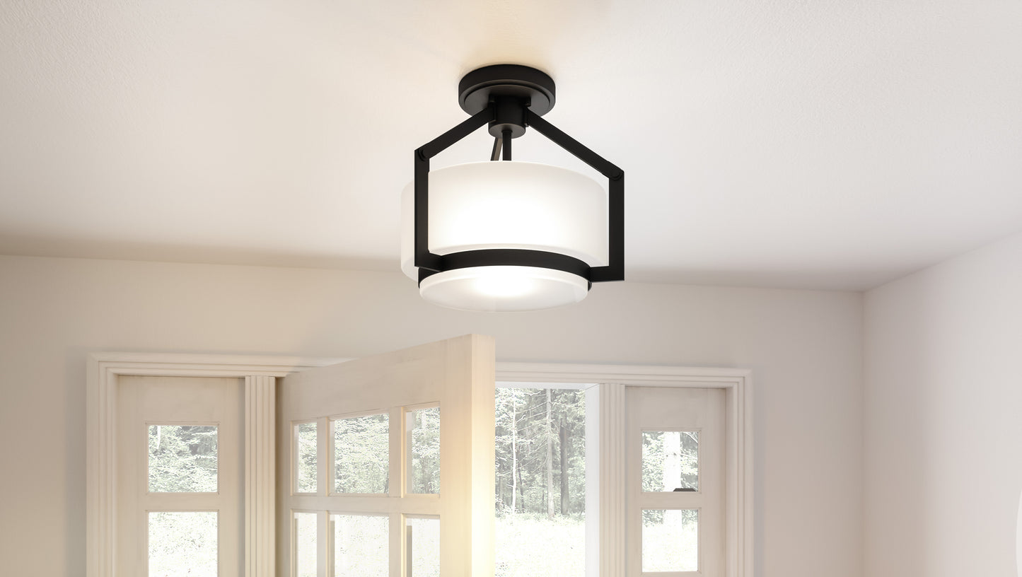 Quoizel Collinham 2 Light Semi-Flush Mount