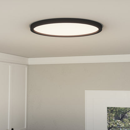 Quoizel Outskirts Flush Mount, Earth Black