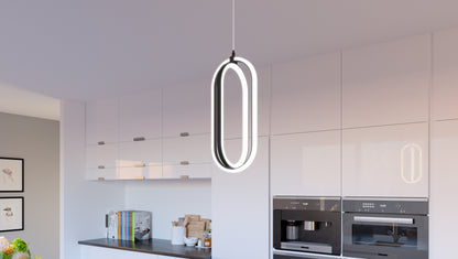 LED Mini Pendant, Matte Black