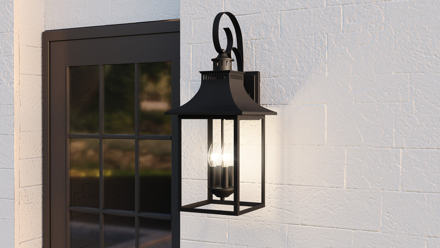 Quoizel Chancellor 4 Light Outdoor Lantern, Tempered