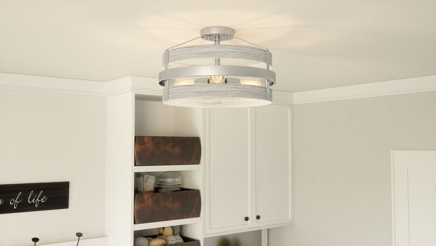 Quoizel Gadsen 3 Light Semi-Flush Mount