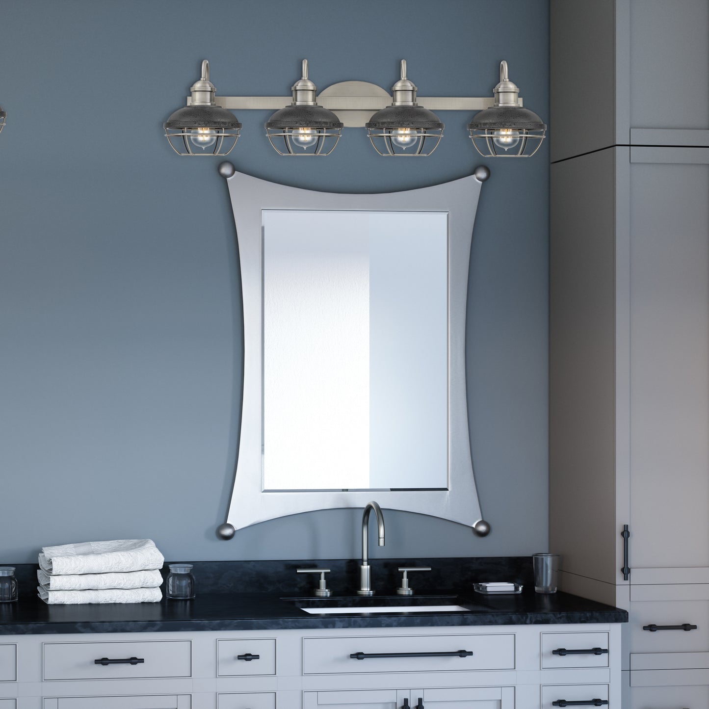 Bathroom Vanity Light, Polished Nickel