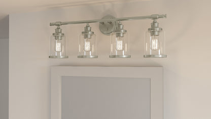 4 Light Bathroom Vanity Light, Clear