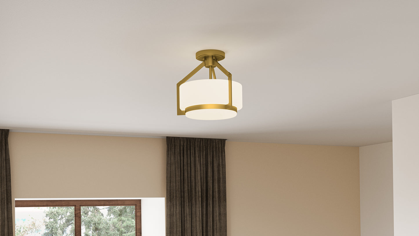 Quoizel Collinham 2 Light Semi-Flush Mount