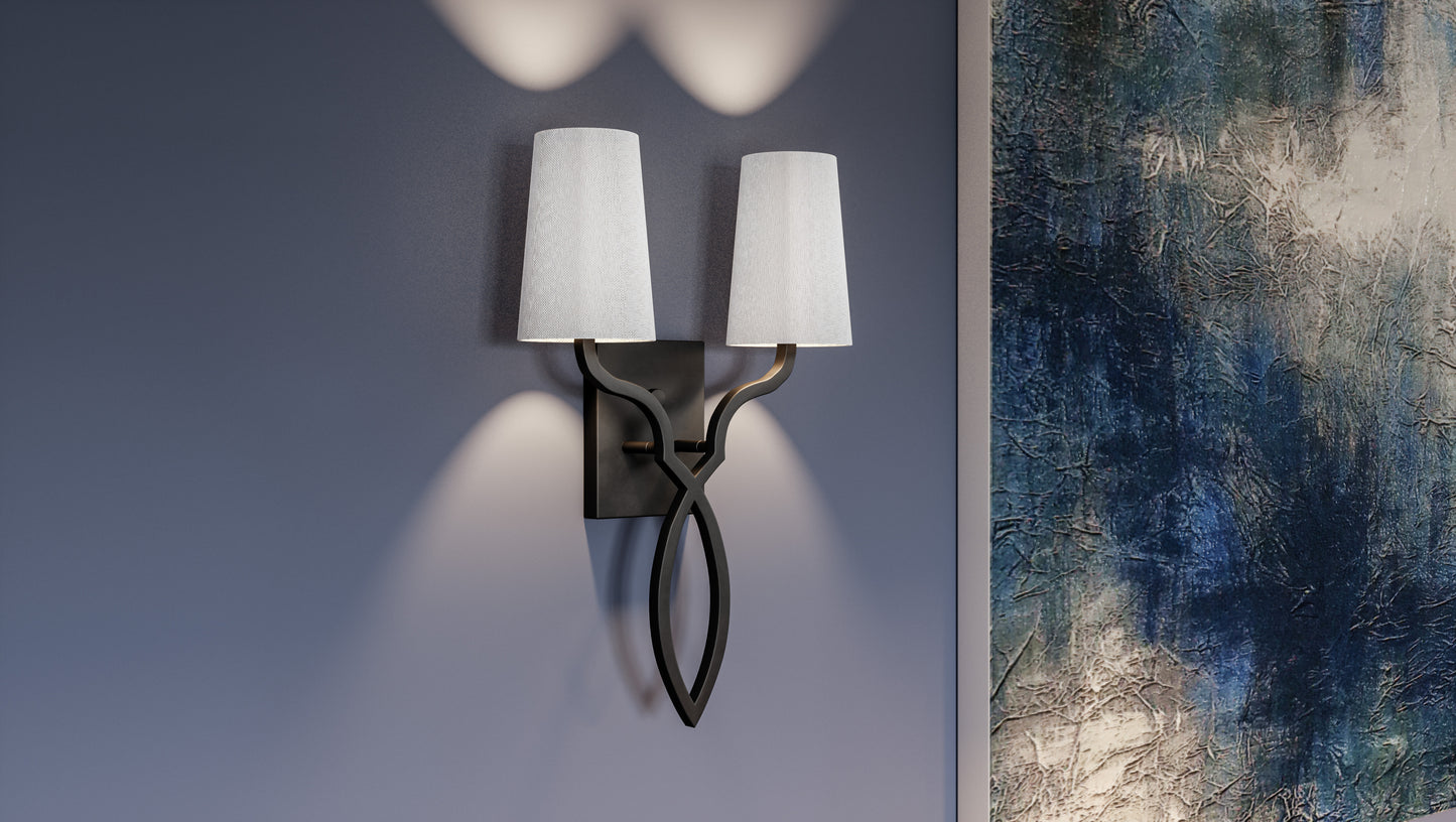 2 Light Wall Sconce