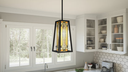 1 Light Mini Pendant, Matte Black