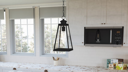 1 Light Mini Pendant, Matte Black