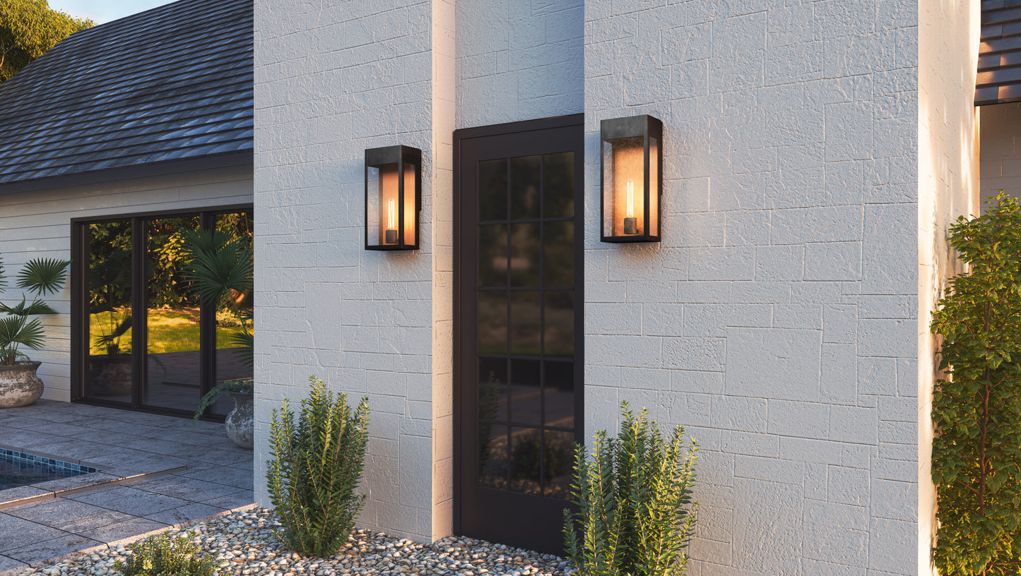 Quoizel Maren 1 Light Outdoor Wall Mount, Matte Black