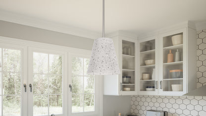 1 Light Mini Pendant, Brushed Nickel