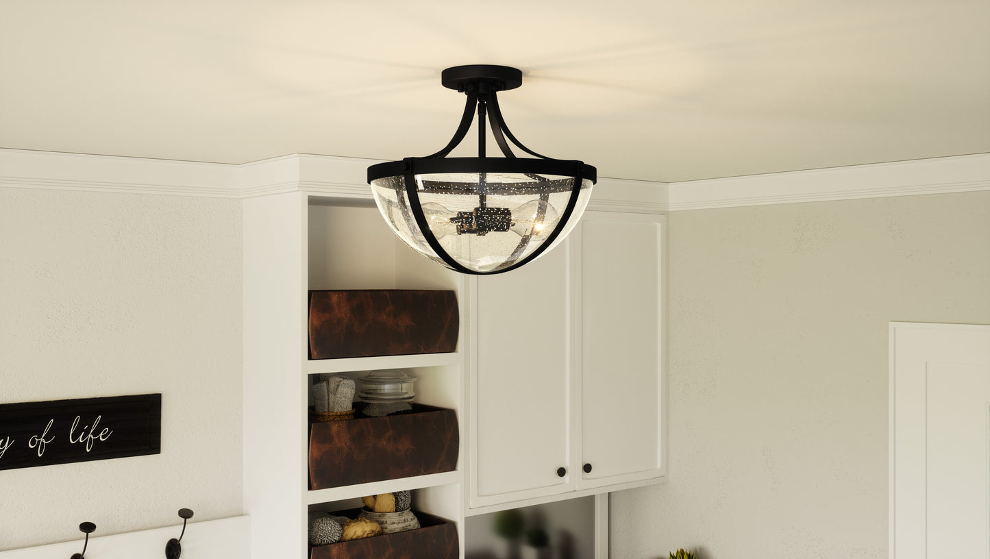 Quoizel Antebellum 2 Light Semi-Flush Mount