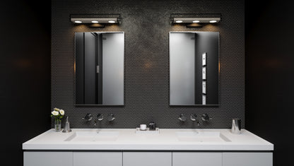 Bathroom Vanity Light, Matte Black