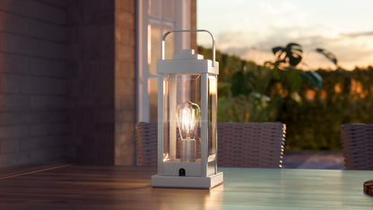 Westover Table Lamp, Clear Beveled