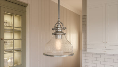 1 Light1 Light Pendant, Brushed Nickel