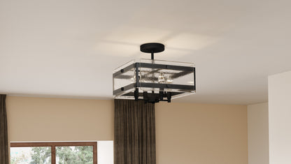 Quoizel Lancer 4 Light Semi-Flush Mount