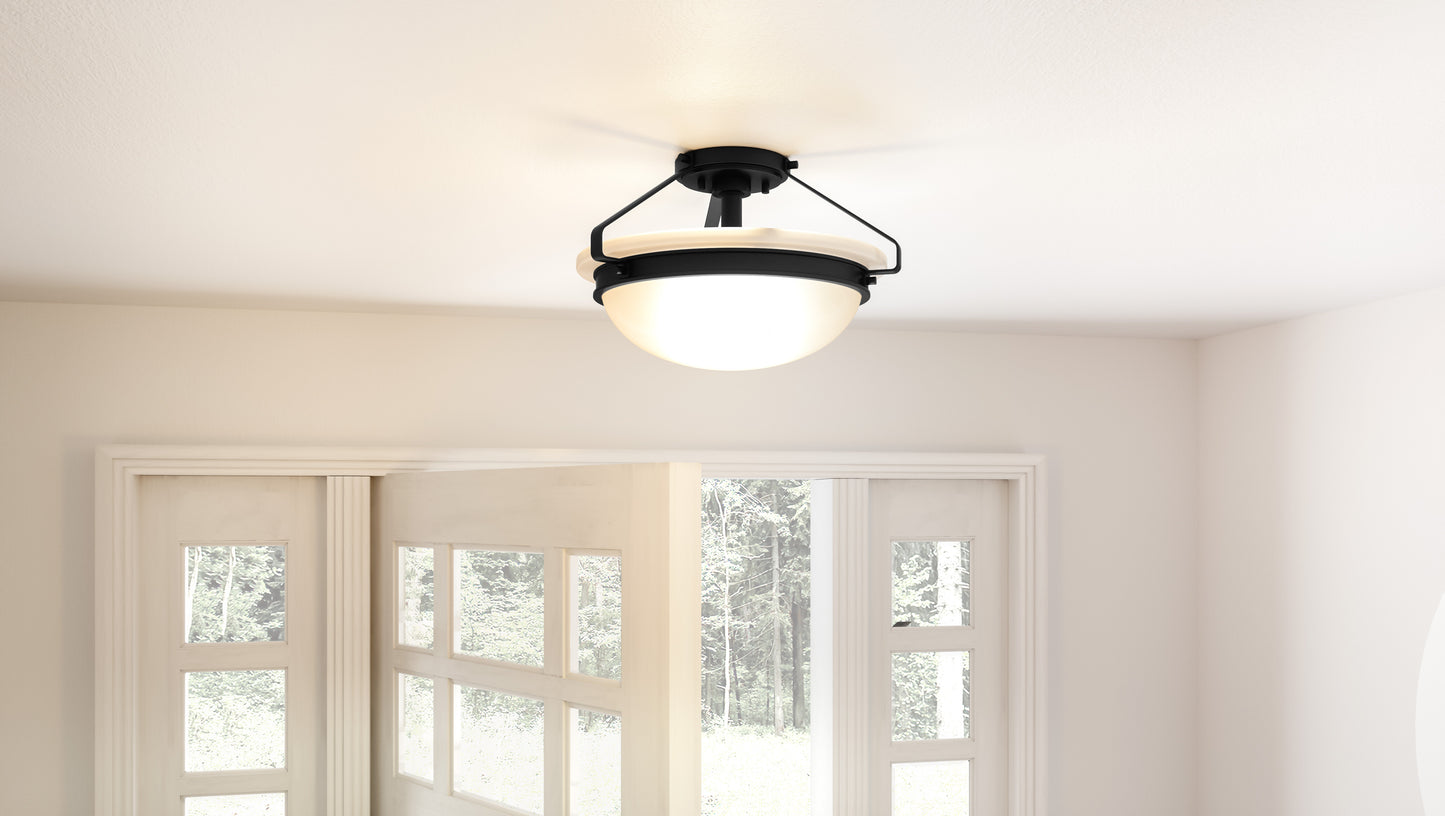 Quoizel Elderwood 2 Light Semi-Flush Mount