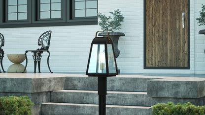 Quoizel O'Leary 1 Light Outdoor Post Lantern, Earth Black