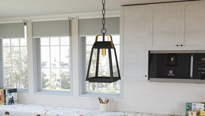 1 Light Mini Pendant, Earth Black