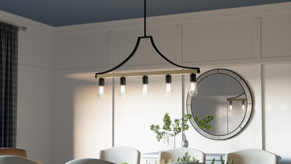 Quoizel Colombes 5 Light Chandelier, Grey Ash