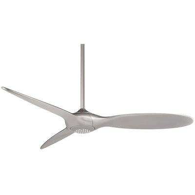 Minka Aire Force 60"Ceiling Fan w/LED Light, Silver | Shopfreely