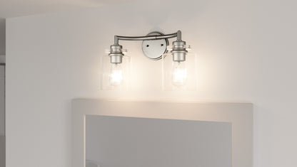 2 Light Bathroom Vanity Light Nickel