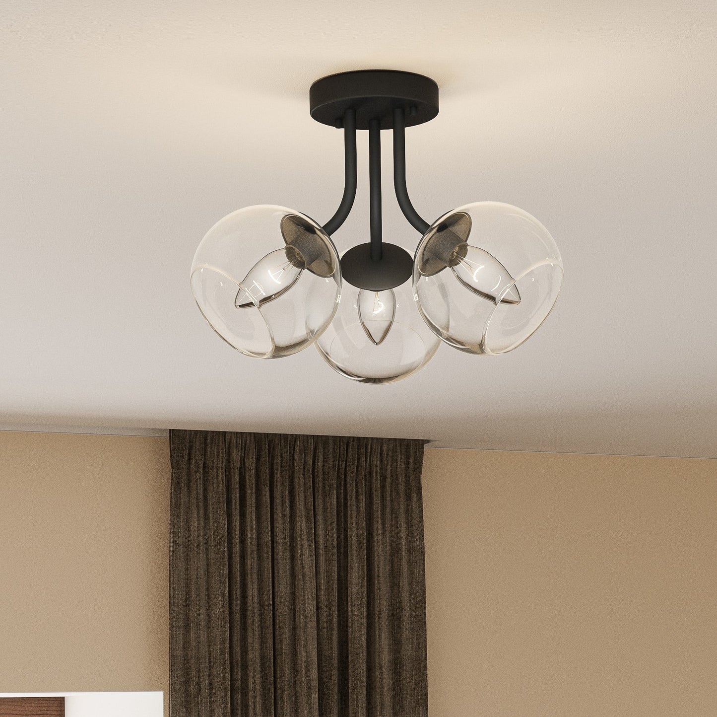 Quoizel Oberlin 3 Light Semi-Flush Mount