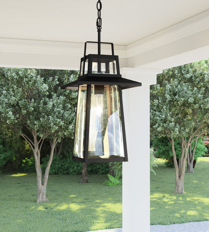 1 Light Mini Pendant, Matte Black