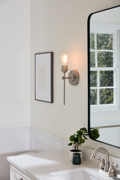 Quoizel Aria 1 Light Wall Sconce, Clear