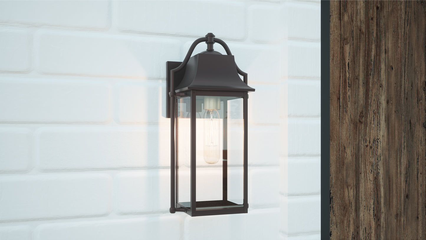 Quoizel Manning 1 Light Outdoor Wall Lantern, Western Bronze