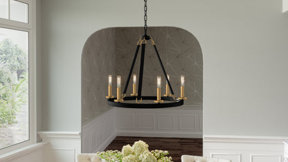 Quoizel Graylyn Chandelier, Matte Black