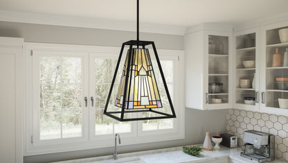 1 Light Mini Pendant, Matte Black