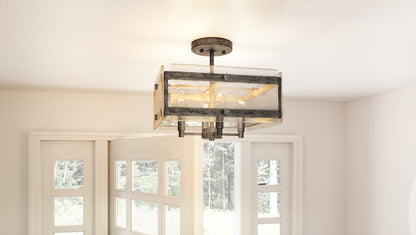 Quoizel Lancer 4 Light Semi-Flush Mount