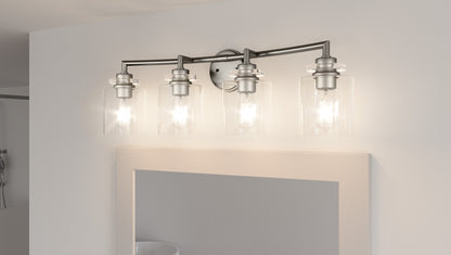 4 Light Bathroom Vanity Light Nickel