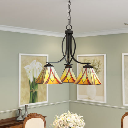 Quoizel Asheville Chandelier, Valiant Bronze