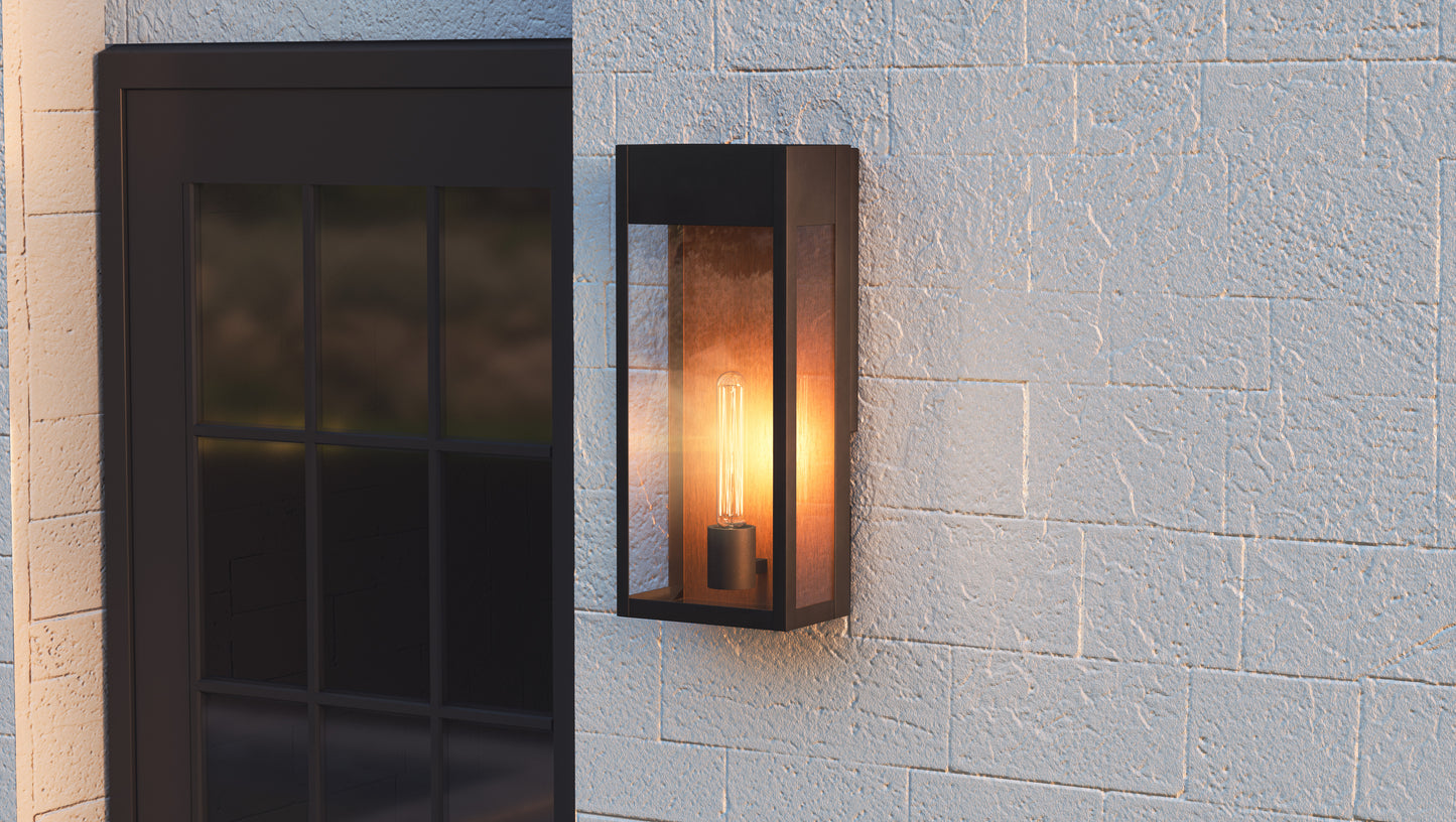 Quoizel Maren 1 Light Outdoor Wall Mount, Matte Black