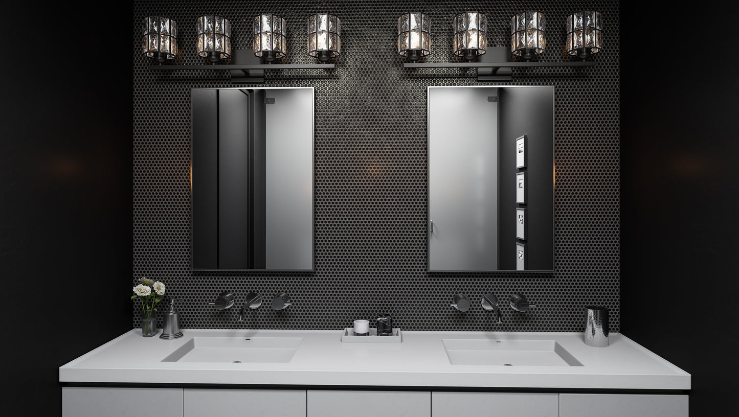 Bathroom Vanity Light, Matte Black