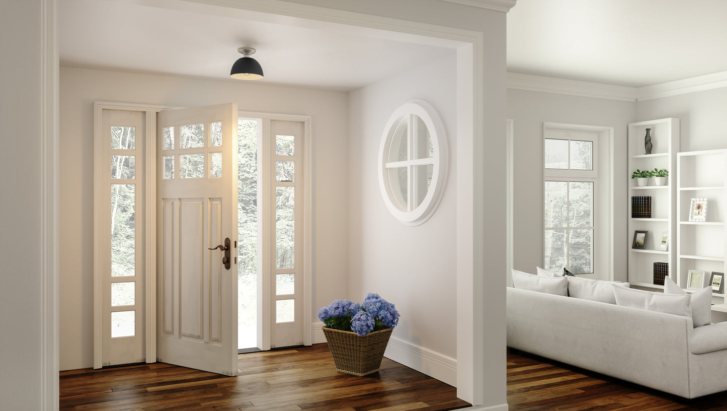 Quoizel Eason 1 Light Semi-Flush Mount