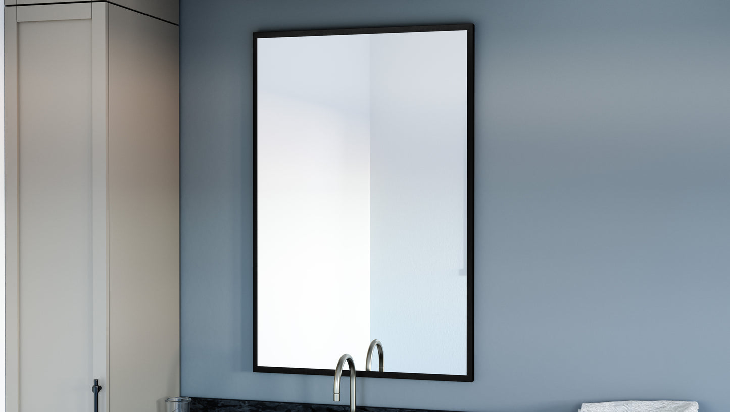 Quoizel 36" Reflections Mirror, Matte Black