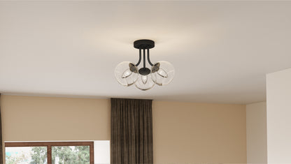 Quoizel Oberlin 3 Light Semi-Flush Mount