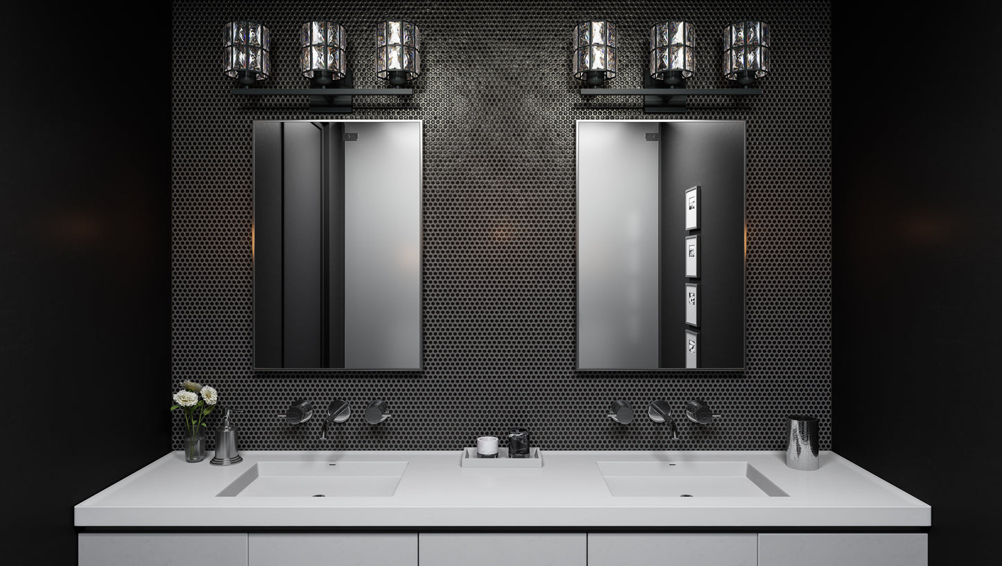 Bathroom Vanity Light, Matte Black