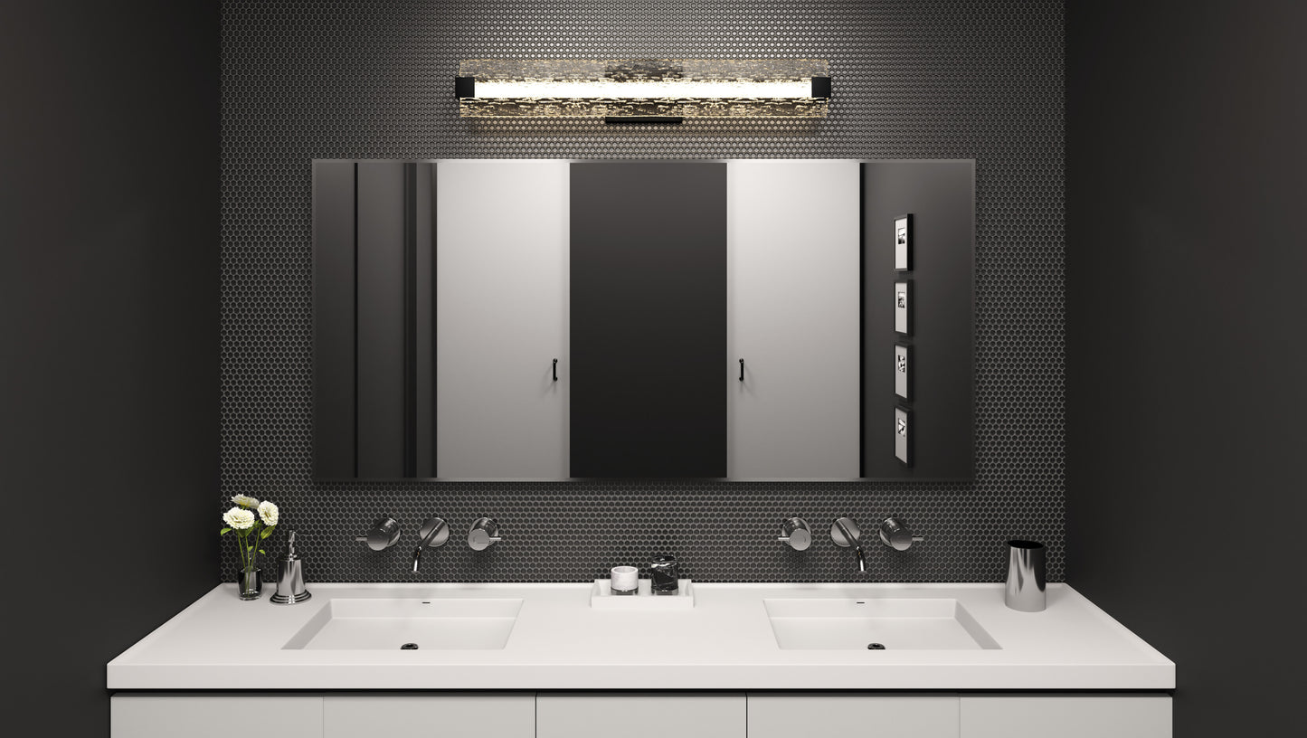 Bathroom Vanity Light, Matte Black