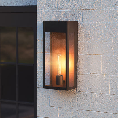 Quoizel Maren 1 Light Outdoor Wall Mount, Matte Black