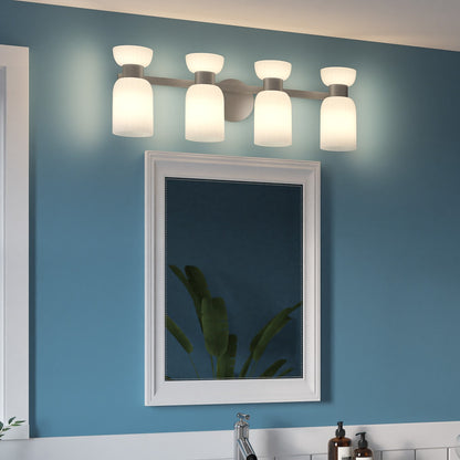 4 Light Bathroom Vanity Light Nickel