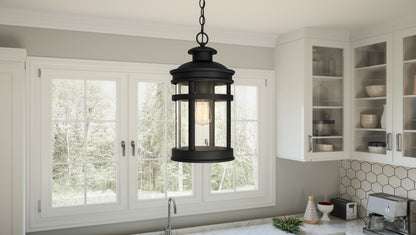 1 Light Mini Pendant, Matte Black