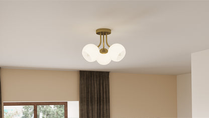 Quoizel Oberlin 3 Light Semi-Flush Mount