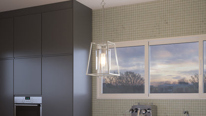 1 Light Mini Pendant, Brushed Nickel