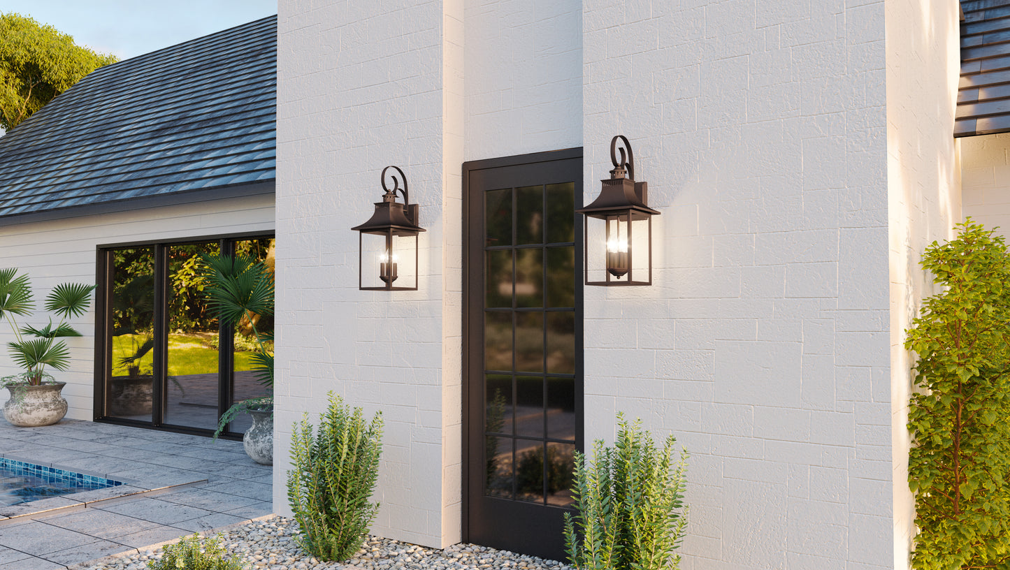 Quoizel Chancellor 4 Light Outdoor Lantern, Tempered