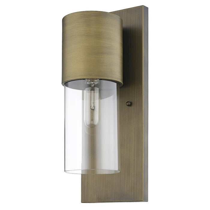 Acclaim Lighting Cooper 1 Light Wall Sconce, Raw Brass/Clear - 1511RB-CL