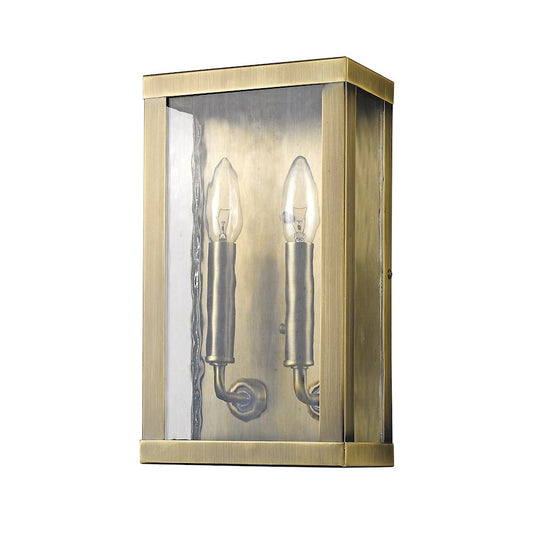 Acclaim Lighting Charleston 2 Light Wall Sconce, Antique Brass - 1520ATB