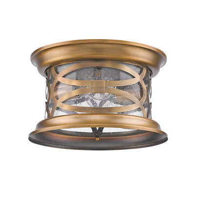 Acclaim Lighting Lincoln 2 Light Flush Mount, Antique Brass - 1534ATB